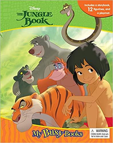 现货 Disney The Jungle Book My Busy Book Board book 英文原版 奇幻森林 进口儿童纸板故事书 迪士尼