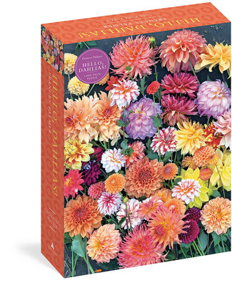 现货 你好，大丽花！1000片艺术拼图生日礼物 英文原版 Hello, Dahlias! 1,000-Piece Puzzle
