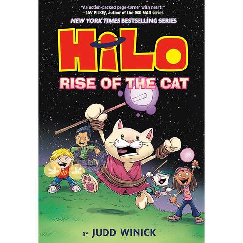 希罗系列第10册：猫的崛起 儿童读物图画书 Judd Winick 英文原版 Hilo Book 10: Rise of the Cat 7-10岁