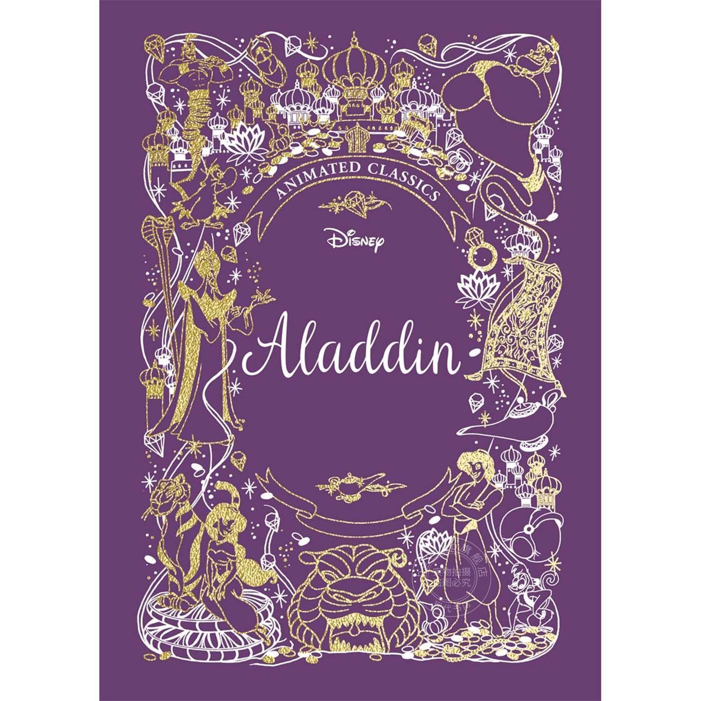 阿拉丁 布面精装 迪士尼动画经典 儿童读物 电影周边书 Disney Animated Classics系列 英文原版 Aladdin 7-9岁