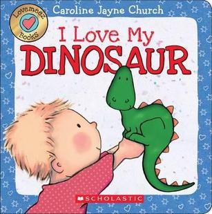 触摸书 纸板书 亲子睡前阅读 中图原版 英文原版 Caroline Love Church 现货 Dinosaur Jayne 幼儿启蒙认知绘本