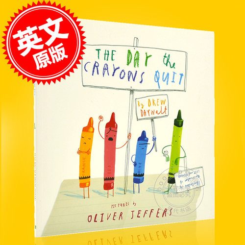 现货 英文原版 小蜡笔大罢工 儿童绘本 平装 The Day The Crayons Quit（4—6岁）