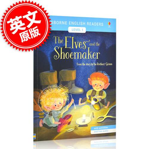The Elves and the Shoemaker 英语原版 Usborne出版 精灵和鞋匠 儿童阶梯读物 中图
