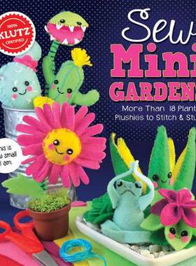 缝制迷你花园 儿童手工书 DIY动手能力培养 Klutz: Sew Mini Gardens 儿童玩具书
