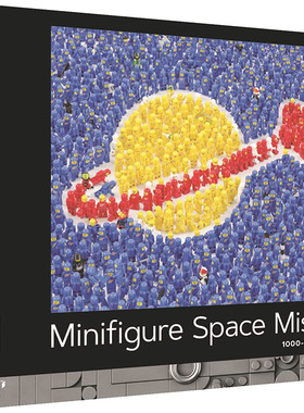 预售 LEGO 乐高创意迷你人偶太空任务 1000片拼图 乐高周边 英文原版 Lego Ideas Minifigure Space Mission 1000-Piece Puzzle