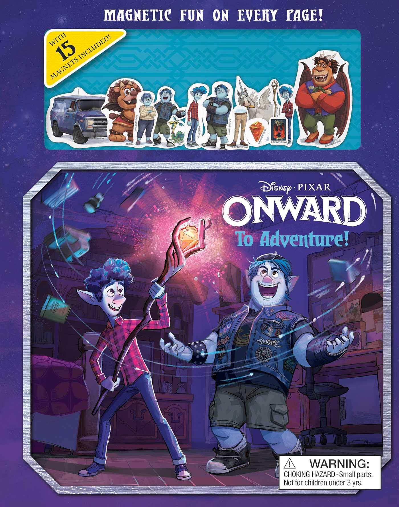 1/2的魔法 二分之一的魔法 英文原版 Disney&Pixar Onward: To Adventure! 磁片互动冒险书 迪士尼皮克斯 儿童读物 进口图书
