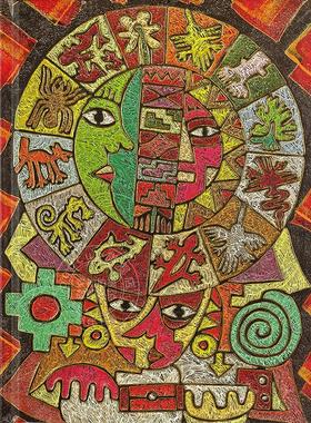 现货 印加宝藏笔记本 金色刷边 日记本 文创周边 Peter Pauper Press 无酸纸 英文原版 Inca Treasure Journal