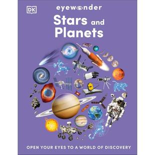 星球与行星:睁开双眼探索未知世界 Eyewonder系列 DK出版社 儿童科普读物 英文原版 Eyewonder Stars and Planets 5-9岁