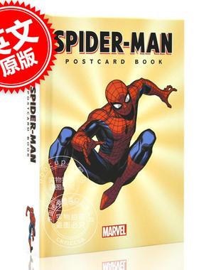 现货 英文原版 蜘蛛侠明信片图鉴 精装 漫威周边 Spider-Man Postcard Book
