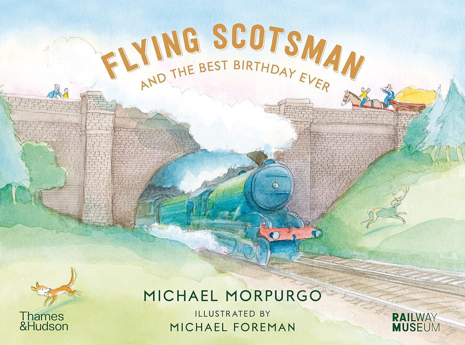 飞翔的苏格兰人和最好的生日 Michael Morpurgo 儿童插画读物 英文原版 Flying Scotsman and the Best Birthday Ever 7-10岁