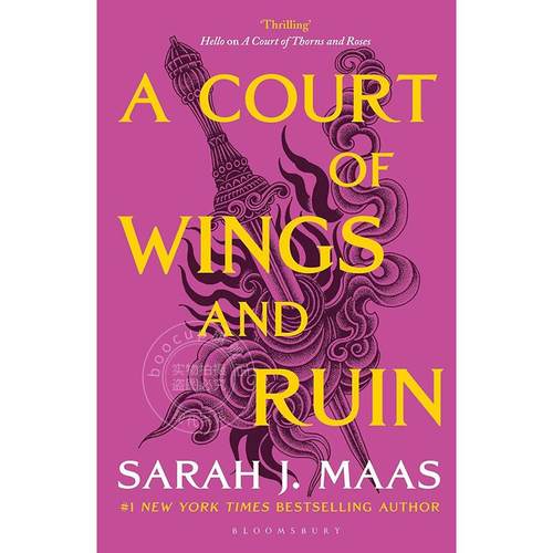 预售 仙灵王庭纪3 羽翼与灰烬之庭 莎拉·J·马斯 Sarah J. Maas 奇幻小说 英文原版 A Court of Wings and Ruin