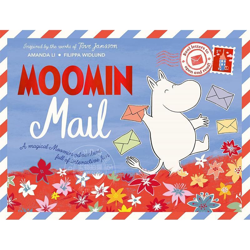 预售 姆明邮件:精美礼品书含可开启信件 周边文创书 英文原版 Moomin Mail