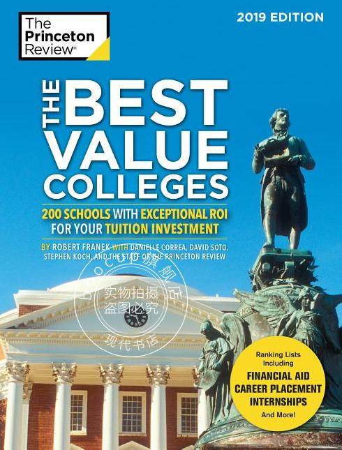 现货 美国公立和私立大学招生指南 价值大学排行 2019版 英文原版 BEST VALUE COLLEGES 2019