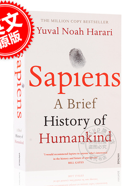 现货 人类简史 从动物到上帝 英文原版 Sapiens:A Brief History of Humankind 世界通史 以色列历史学家尤瓦尔 赫拉利 Harari