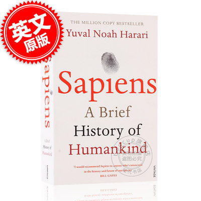 现货 人类简史 从动物到上帝 英文原版 Sapiens:A Brief History of Humankind 世界通史 以色列历史学家尤瓦尔 赫拉利 Harari