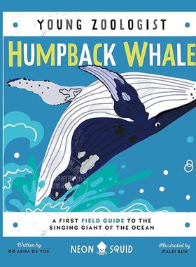 座头鲸 少年动物学家系列 海洋歌唱巨兽入门指南 英文原版 Humpback Whale Young Zoologist 5-8岁