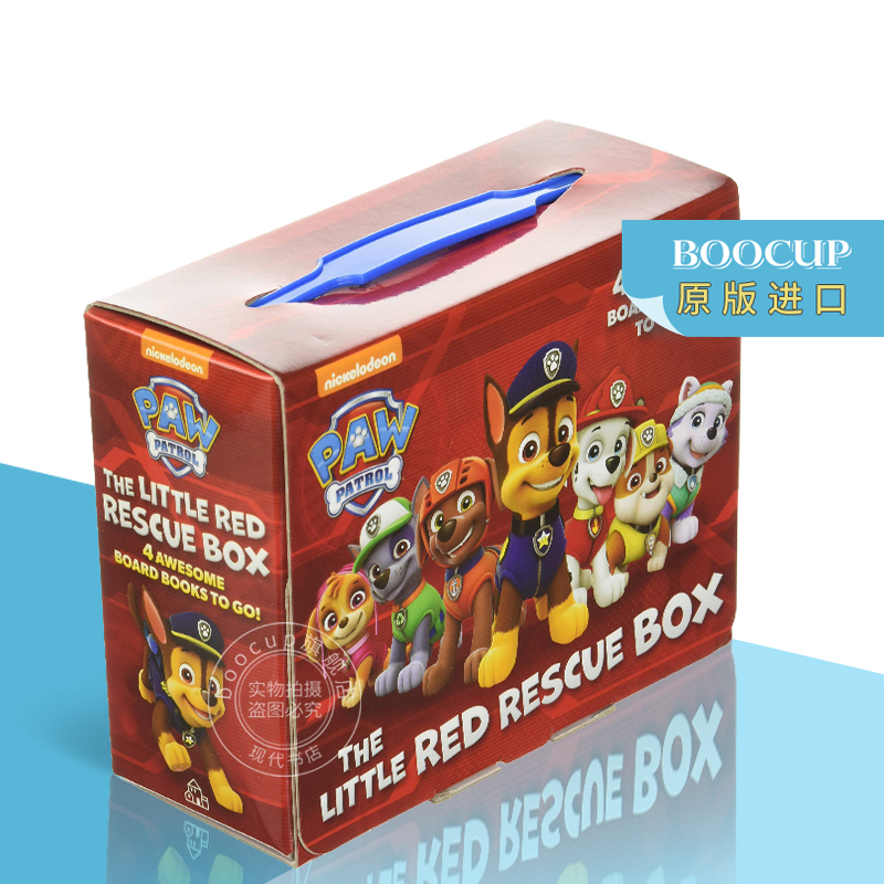 现货 汪汪队立大功 英文原版 Paw Patrol 红色救援小分队 绘本故事小套装 The Little Red Rescue Box 书籍/杂志/报纸 儿童读物原版书 原图主图