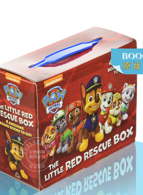 现货 汪汪队立大功 英文原版 Paw Patrol 红色救援小分队 绘本故事小套装 The Little Red Rescue Box