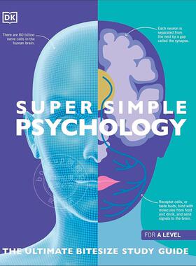 现货 超级简单的心理学 DK出版 科普读物 英文原版 Super Simple Psychology