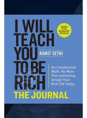 现货 我教你如何致富 实践版 Ramit Sethi 从0开始打造财务自由的致富系统 英文原版 I Will Teach You to Be Rich The Journal