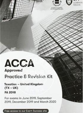 现货 ACCA考试 新版 税务 练习册 英文原版 Taxation FA 2018 Practice & Revision Kit 对应F6 BPP出版 2019-2020 官方认证