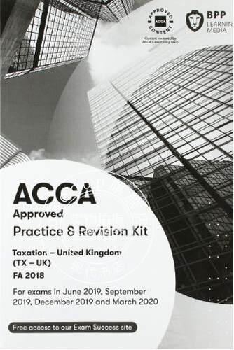 现货 ACCA考试 新版 税务 练习册 英文原版 Taxation FA 2018 Practice & Revision Kit 对应F6 BPP出版 2019-2020 官方认证