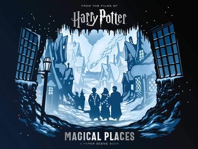 现货 哈利波特 魔法圣地 纸质场景书 英文原版 Harry Potter: Magical Places: A Paper Scene Book 霍格沃茨 对角巷 精装