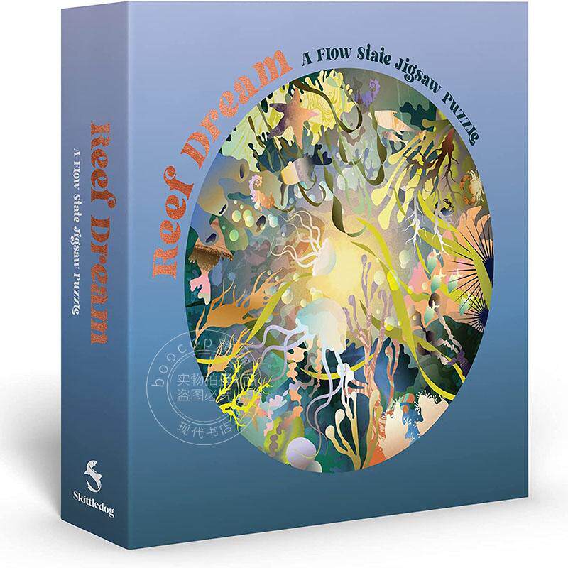 礁石之梦 1000片拼图 周边礼物 英文原版 Reef Dream: A Flow State Circular Jigsaw Puzzle