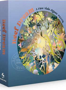 礁石之梦 1000片拼图 周边礼物 英文原版 Reef Dream: A Flow State Circular Jigsaw Puzzle