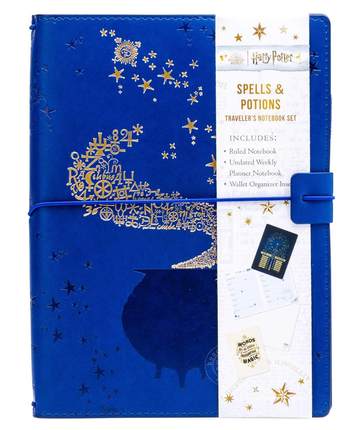 现货 哈利波特:咒语和魔药旅行笔记本套装 英文原版 Harry Potter: Spells and Potions Traveler's Notebook Set