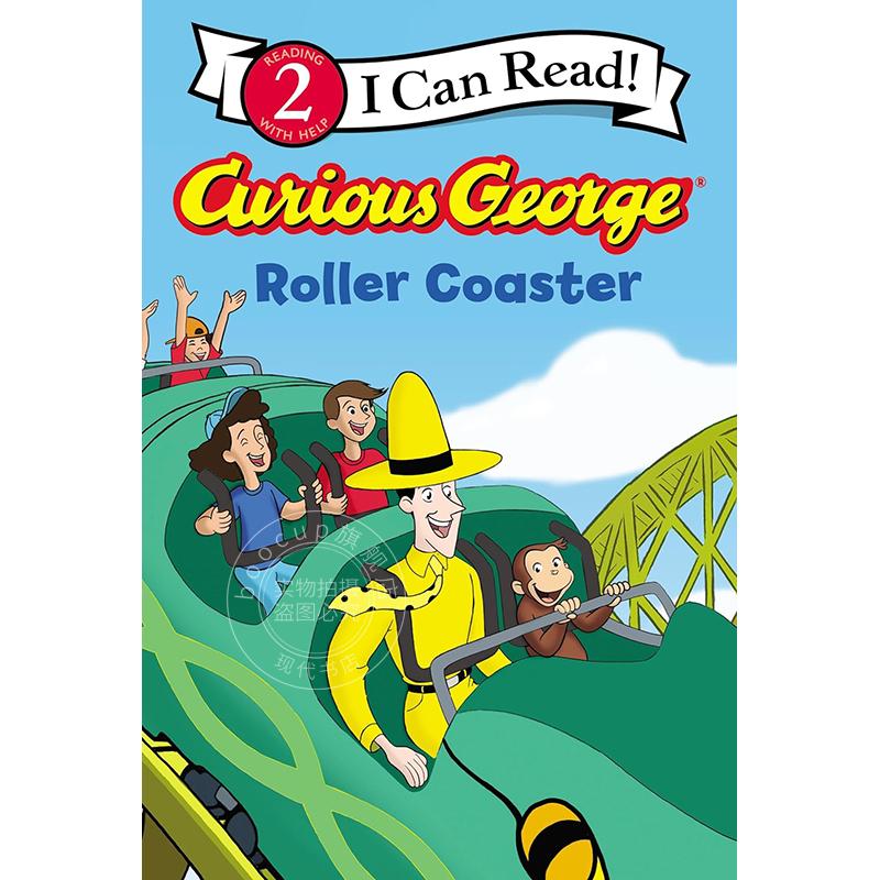 好奇的乔治过山车 儿童读物 I Can Read系列 英文原版 Curious George Roller Coaster 4-8岁