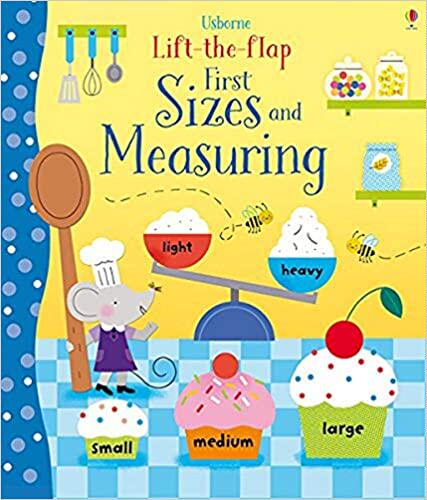 现货 Lift-the-flap First Sizes and Measuring 学量度尺寸纸板翻翻书 英文原版 儿童数学趣味英语教辅 Usborne 尤斯伯恩