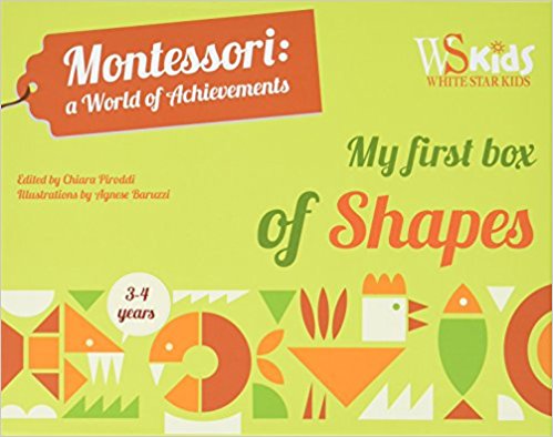 现货 蒙特梭利育儿理念 教宝宝认识形状 英文原版 Montessori My First Box of Shapes 幼儿数字认知形状绘本盒装