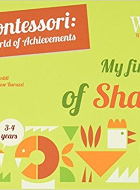 现货 蒙特梭利育儿理念 教宝宝认识形状 英文原版 Montessori My First Box of Shapes 幼儿数字认知形状绘本盒装