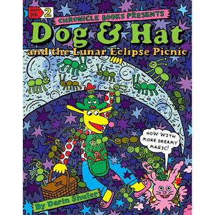 英文原版 9岁 the 帽子与月食野餐 儿童读物 Lunar Dog Picnic 狗 Hat Eclipse and