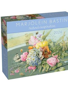Marjolein Bastin 大自然的灵感2024年日历 英文原版 Marjolein Bastin Nature's Inspiration 2024 Day-to-Day Calendar