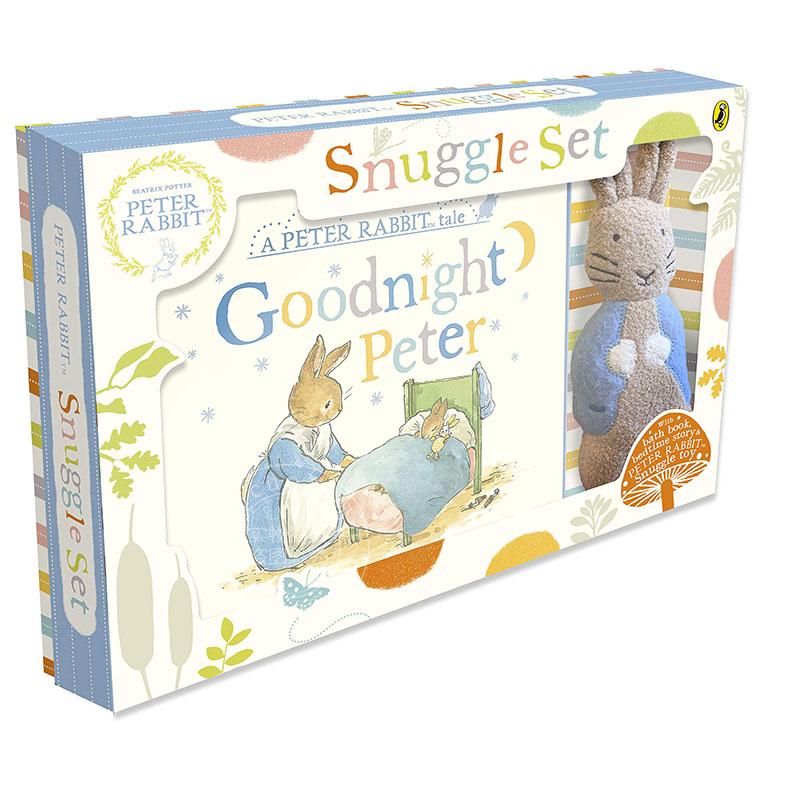 彼得兔玩偶套装儿童启蒙故事绘本英文原版 Peter Rabbit Snuggle Set Beatrix Potter