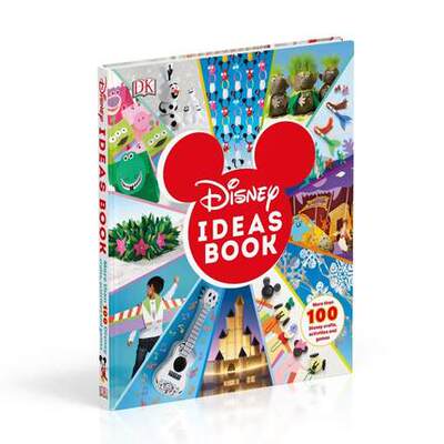 现货 DK 迪士尼创意之书 英文原版 Disney Ideas Book 精装 100多个迪士尼创意工艺品互动活动与游戏游艺项目 文创创意