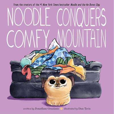 现货 小狗noodle征服了舒适山 TikTok网红宠物 绘本故事书 英文原版 Noodle Conquers Comfy Mountain 4-8岁