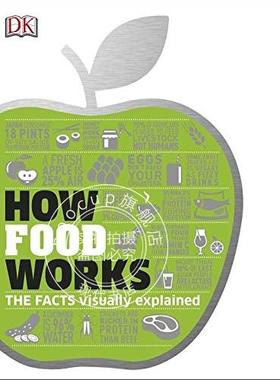现货 DK 食物是如何运作的：可视化图解案例 英文原版 How Food Works: The Facts Visually Explained 精装 DK百科系列