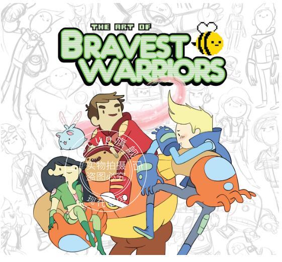 现货 神勇战士 设定集 英文原版 The Art Of Bravest Warriors 黑马出版 精装艺术画册 网络动画剧集