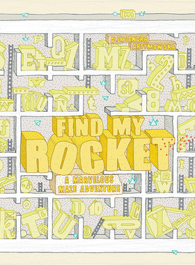 现货 寻找我的火箭 迷宫书 儿童迷宫大冒险 英文原版 Find My Rocket: A Marvellous Maze Adventure趣味亲子互动绘本 精装进口