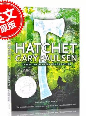 现货 手斧男孩 英文原版小说 Hatchet 纽伯瑞银奖作品 英文版儿童文学小说书 Hatchet 青少年课外阅读 野外生存冒险
