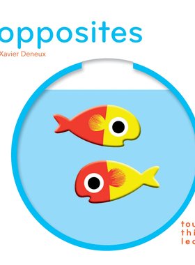 现货 小手摸摸全知道系列 反义词 英文原版 Touchthinklearn: Opposi 0-5岁儿童低幼启蒙书 摸摸书