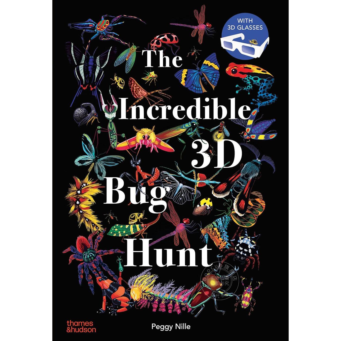 不可思议3D虫虫大搜寻 儿童昆虫自然科普绘本 英文原版 The Incredible 3D Bug Hunt 0-4岁