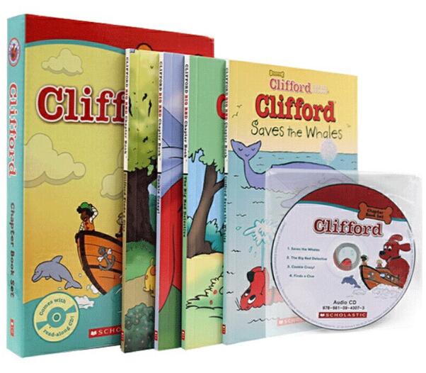 现货 大红狗系列绘本盒装 英文原版 Clifford Chapter Book Box Set 儿童读物 认知读物 中图