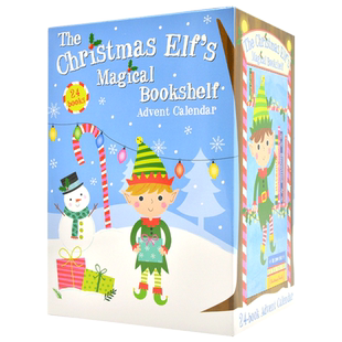 圣诞精灵的魔法书架 英文原版 Christmas Elf's Magical Bookshelf Advent Calendar 儿童绘本故事书 亲子阅读
