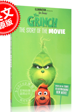绿毛怪格林奇电影故事书 英文原版 The Grinch:The Story of the Movie 苏斯博士圣诞怪杰 Dr.Suess 6-12岁 鬼精灵 卷福配音