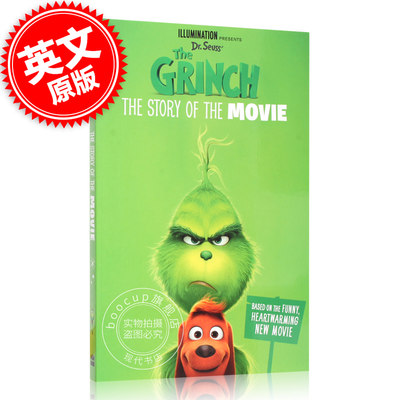 绿毛怪格林奇电影故事书 英文原版 The Grinch:The Story of the Movie 苏斯博士圣诞怪杰 Dr.Suess 6-12岁 鬼精灵 卷福配音