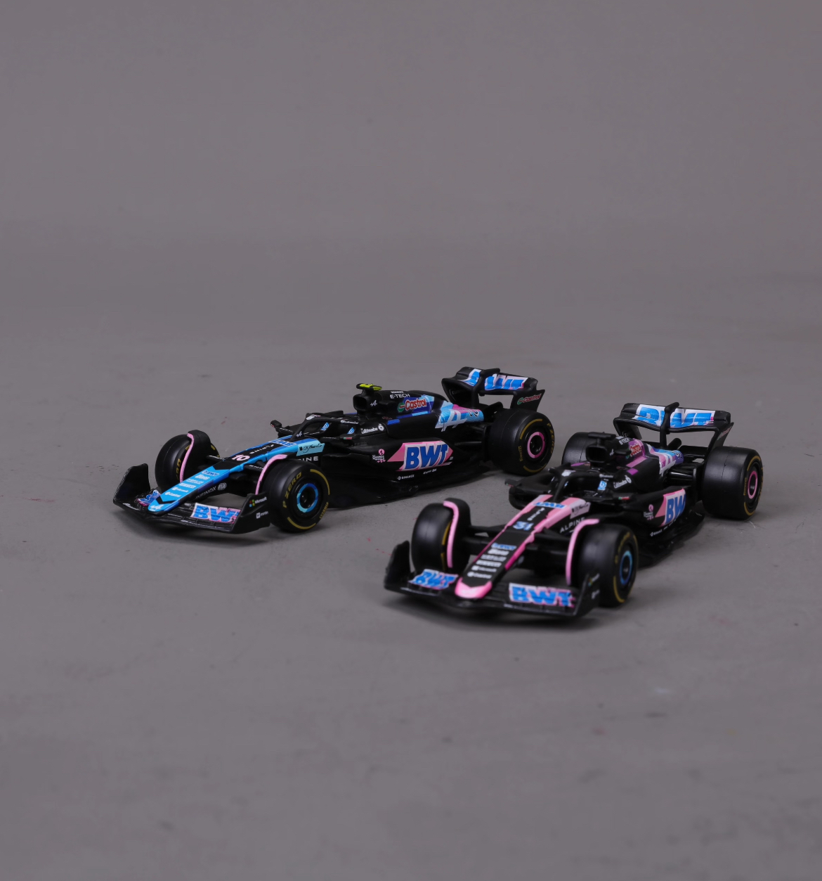 比美高1:43阿尔派A524特别涂装F1赛车合金模型